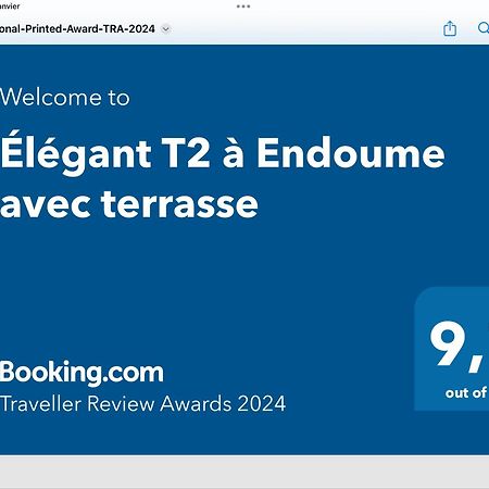 마르세유 Elegant T2 A Endoume Avec Terrasse 아파트 외부 사진